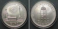 Ungarn 1998 HUNGARY 2000 Forint 1998 EUROPEAN UNION silver BU stgl 80.77 US$77.31 US$  +  40.39 US$ shipping