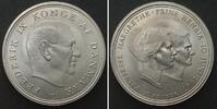 Dänemark DENMARK 10 Kroner 1967 WEDDING of MARGRETHE & HENRIK silver BU!!! -