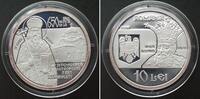 Rumänien ROMANIA 10 Lei 2009, 650 YEARS WALLACHIA'S METROPOLITAN BISHOPRIC, silver, RARE! -