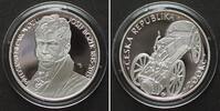 Tschechische Republik Kronen CZECH REPUBLIC. 200 Korun 2015, First Steam Car, silver Proof -
