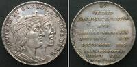 Frankreich - Medaillen LOUIS III & CARLOMAN Silver Medal about 1820, by Thomas Bernard, Prooflike -