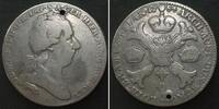 Haus Habsburg Taler AUSTRIAN NL Kronenthaler 1784, Brussels mint, JOSEPH II, silver VF -