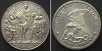 Preussen Germany PRUSSIA 3 Mark 1913 A, Defeat of Napolen, WILHELM II, silver UNC-! -