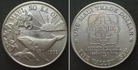 Hawaii HAWAII Maui Trade Dollar 1993, Whales, Cu-Ni BU -