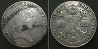 Haus Habsburg Italy MILAN Crocione (Kronenthaler) 1796 M FRANZ II silver VF+ -