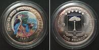 Äquatorialguinea EQUATORIAL GUINEA 7000 Francos 1994 KINGFISHER silver COLORED -