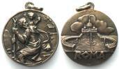 Vatikan - Medaillen ST. CHRISTOPHER - ROMA Medal ca. 1950, silver, 28mm -