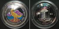 Äquatorialguinea EQUATORIAL GUINEA 7000 Francos 1993 Tyrannosaurus DINOSAURS silver COLORED -