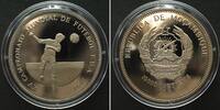 Mosambik MOZAMBIQUE - PATTERN 10000 Meticais 1994 SOCCER Cu-Ni Proof SCARCE! -