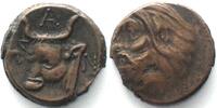Pantikapaion CIMMERIAN BOSPOROS. Pantikapaion, AE 17mm 325-310 BC, Pan / bull AU! -