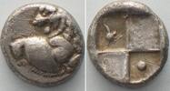 Thrakien - Chersonesos THRACE. Chersonesos, AR Hemidrachm, 400-350 BC, pellet & crested helmet, AU! -