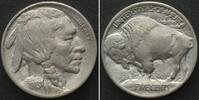 Vereinigte Staaten von Amerika US 1913 Type 1 Buffalo Nickel 5 Cents AU! -