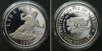Vereinigte Staaten von Amerika US 1997 S, JACKIE ROBINSON PROOF SILVER DOLLAR -