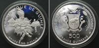 Guinea GUINEA 500 Francs 1970, Dancers, 10TH ANN. OF INDEPENDENCE, silver, Proof -