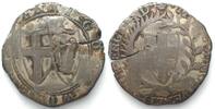 England COMMONWEALTH 1/2 Crown 1651 OLIVER CROMWELL - CONTEMPORARY COUNTERFEIT -