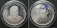 Guinea GUINEA 200 Francs 1969, Almany Samory Toure, 10TH ANN. OF INDEPENDENCE, silver -