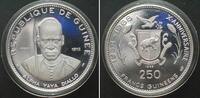 Guinea GUINEA 250 Francs 1969, Alpha Yaya Diallo, 10TH ANN. OF INDEPENDENCE, silver -