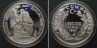 Türkei TURKEY 1,500,000 Lira 1997 BARBAROS HAYREDDIN silver Proof SCARCE! -