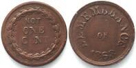 Vereinigte Staaten von Amerika 1863 Civil War. Not One Cent Token REMEMBRANCE copper AU -