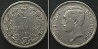 Belgien BELGIUM. 5 Francs 1933, Pos. B - DES BELGES - ALBERT I, nickel, SCARCE DATE! -