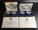 San Marino SAN MARINO Set OLYMPICS 2003 & SOCCER WORLD CUP 2004, silver 2 x 5€, 2 x 10€ -