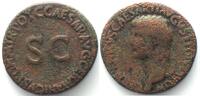 Roman Imperial GERMANICUS (15 BC-19 AD). AE As, under Caligula, VF -