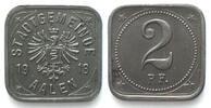 Aalen (Württemberg) Germany AALEN (Württemberg) 2 Pfennig 1918, eagle 10mm wide, NOTGELD iron -