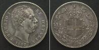 Italien ITALY. 2 Lire 1887 R, UMBERTO I silver aXF -