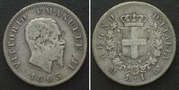 Italien ITALY. 1 Lira 1863 M BN, VITTORIO EMANUELE II, silver VF -