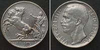 Italien ITALY. 10 Lire 1927, VITTORIO EMANUELE III, silver XF -