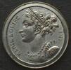 Frankreich - Jetons MARIE LOUISE. Pattern of whist token about 1810, white metal, 17mm, RRR! -