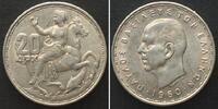Griechenland GREECE 20 Drachmai 1960 PAUL I silver UNC-! -