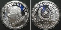 Paraguay PARAGUAY. 150 Guaranies 1974, POPE JOHN XXIII, silver Proof RARE! -