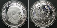 Paraguay PARAGUAY. 150 Guaranies 1974, OTTO VON BISMARCK, silver Proof RARE! -