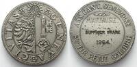 Schweiz - Schützenmedaillen GENEVE - TIR PETIT CALIBRE Shooting medal 1964 silvered bronze SCARCE! -