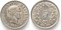 Schweiz SWITZERLAND 5 Rappen 1941 nickel BU! -
