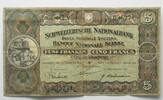 Schweiz SWITZERLAND 5 Franken 1.1.1921 Wilhelm Tell VF -
