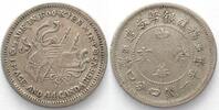  1923 China - Fukien CHINA - FUKIEN 20 cents 1923 Silber ss+