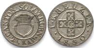 Schweiz - Solothurn Swiss SOLOTHURN Kreuzer (2-1/2 Rappen) 1830 billon UNC/BU! -