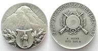 Schweiz - Schützenmedaillen GLARUS 1973 CANTONAL SHOOTING CHAMPIONSHIP Shooting Medal bronze silvered 50mm -