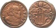 Vatikan - Gubbio PAPAL STATES - GUBBIO Quattrino ND St. Peter CLEMENT XIV 1769-74 copper XF! -