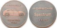Deutschland - Medaillen PORSCHE Calendar medal 2020 PORSCHE CAYENNE TURBO COUPE bronze 40mm -
