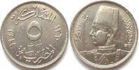 &Auml;gypten 1941 EGYPT 5 Milliemes 1941, King Farouk, Cu-Ni, UNC-! unz- 46.24 US$30.05 US$  +  40.47 US$ shipping