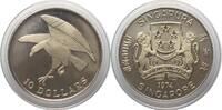 Singapur 1974 SINGAPORE 10 Dollars 1974 HAWK silver Proof SCARCE! PP 92.37 US$63.50 US$  +  40.41 US$ shipping