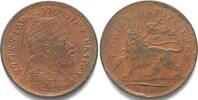&Auml;thiopien 1897 ETHIOPIA. 1/32 Birr EE 1889 (1897) Menelik II copper, fro... 75.04 US$54.26 US$  +  40.41 US$ shipping
