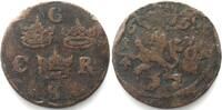 Schweden 1659 SWEDEN. 1/4 &Ouml;re 1659, CARL X GUSTAV, copper, aVF, SCARCE! ... 46.15 US$32.30 US$  +  40.39 US$ shipping