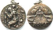 Vatikan - Medaillen ST. CHRISTOPHER - ROMA Medal ca. 1950, silver, 28mm -