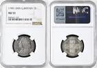 G.BRITAIN 1S GREAT BRITAIN. Shilling 1745 LIMA, GEORGE II silver NGC AU 53 -