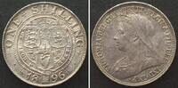 England GREAT BRITAIN. Shilling 1896, VICTORIA, silver UNC!!! -