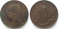 Italien ITALY 5 Centesimi 1909, VITTORIO EMANUELE III, copper XF -
